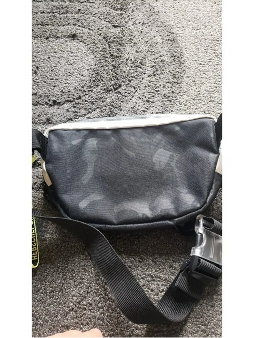 Two-Tone Black & Cream Waist Bag